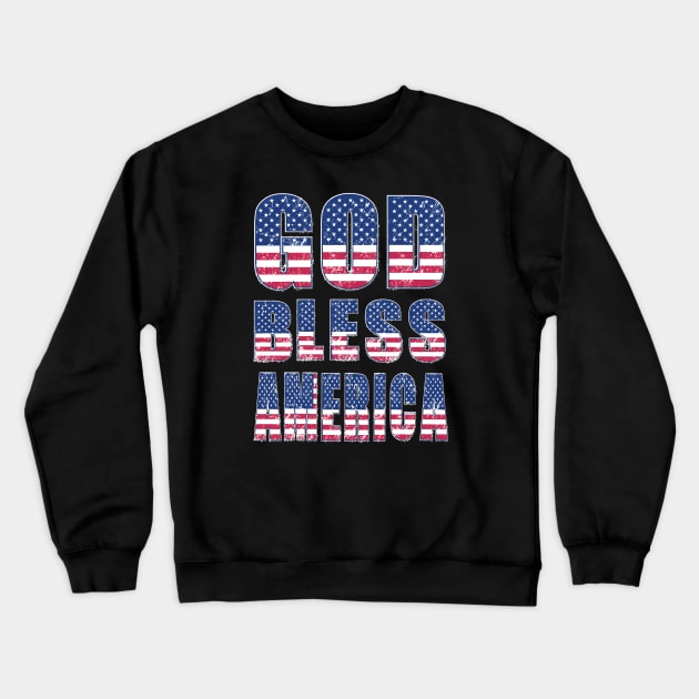 God bless America Crewneck Sweatshirt by LebensART